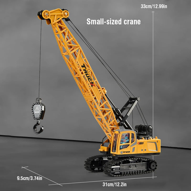 Remote Control Spray Crane Truck Alloy Simulation 9/11/13/15CH Oversized Engineering Vehicle Hook Crane Kids Toy Christmas Gifts
