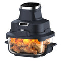 Airo Intelligent Temperature Controlled Fully Automatic Electric Air Fryer Grill Function Modern Square Design Double Basket
