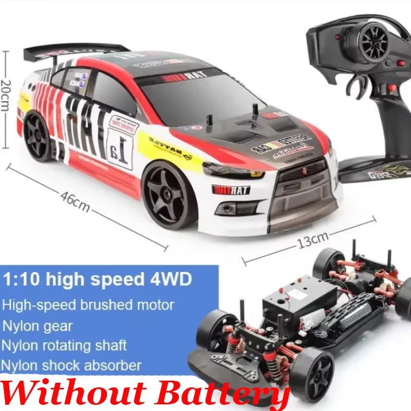 HOT 1:10 4wd 70km/H High Speed Drift Racing RC Car Simulation Gtr Car Toy Off-Road Rc Car Kids Toys