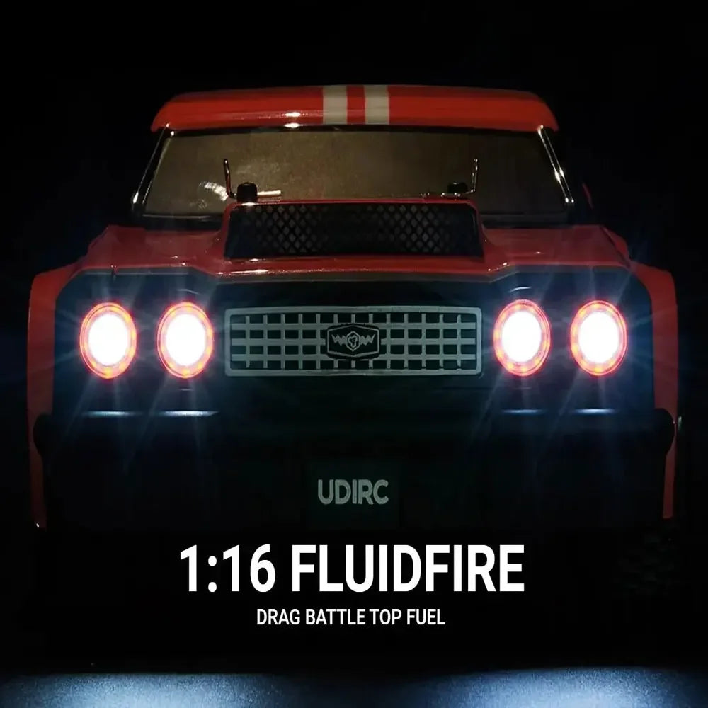 UDRIC UD1609 1/16 Scale 4WD Brushless RC Rally Car, High Speed Remote Control Drift Racing Vehicle with LED Lights Adults Kids