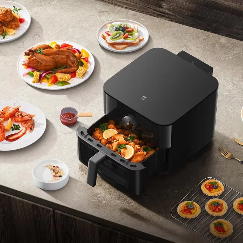 XIAOMI MIJIA Electric Air Fryer N1 5L Oil-Free Automatic Convection Oven with Far Infrared Heating 1200W for Healthy Frying