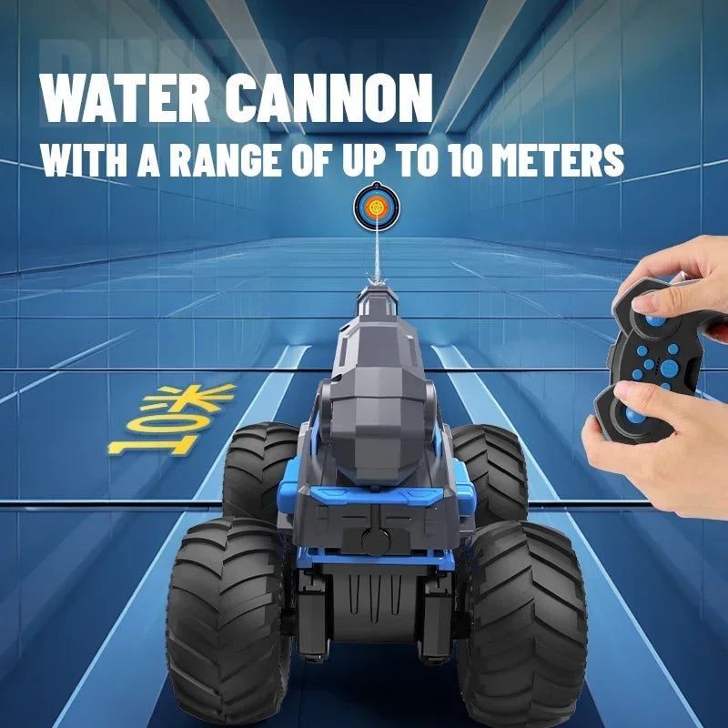 Amphibious Rc Car 2 Control Mode Remote Control Climbing Car 2.4Ghz Off-Road Stunt Vehicle Water Toys Kids Children Gift