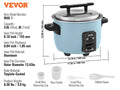 SucceBuy 8L 10L 13L Commercial Rice Cooker with Aluminium Nonstick Inner Pot 24-Hour Keep Warm for Restaurant Buffet