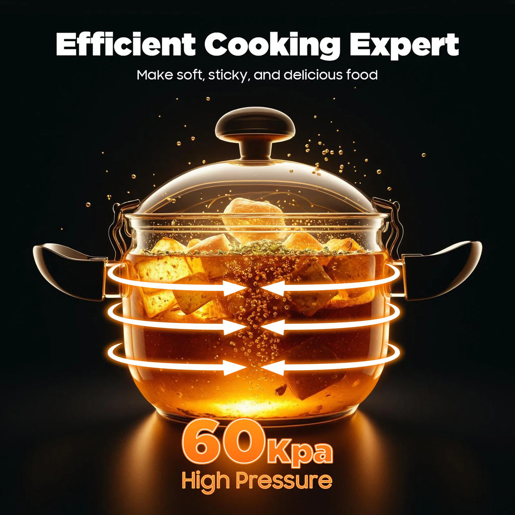 7L/11L/26L Stainless Steel Pressure Cooker, High Pressure Pressure Stewing Pot with Safety Valve for Restaurant Kitchen