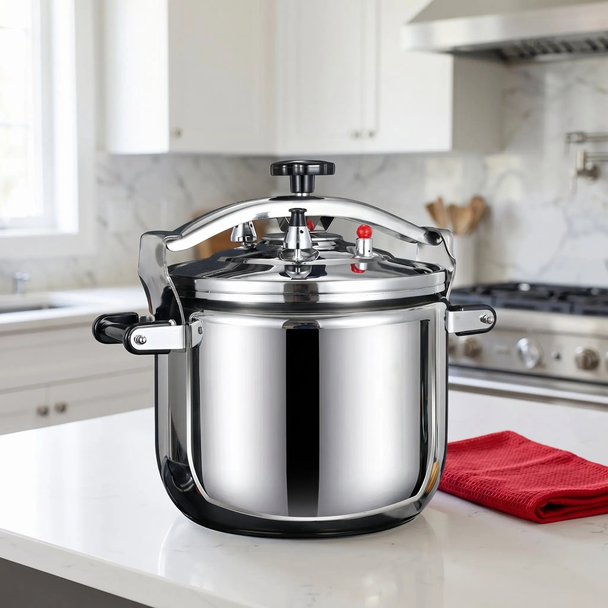Heavy Duty Commercial Pressure Cooker 30L Stainless Steel Explosion-proof Composite Bottom Large Size Korea USA Australia