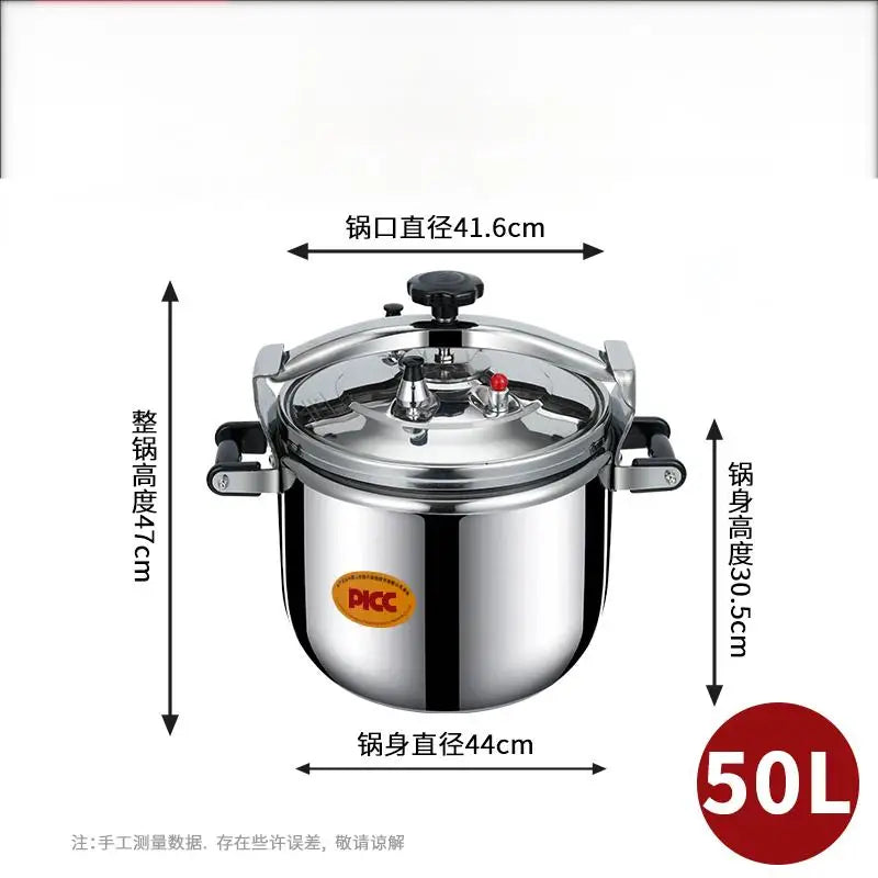 Heavy Duty Commercial Pressure Cooker 30L Stainless Steel Explosion-proof Composite Bottom Large Size Korea USA Australia