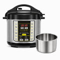 Electric Pressure Cooker 6 Qt 9-in-1 Instant Multi Cooker with Safer Venting Design Stainless Steel 304 Liner for Rice S