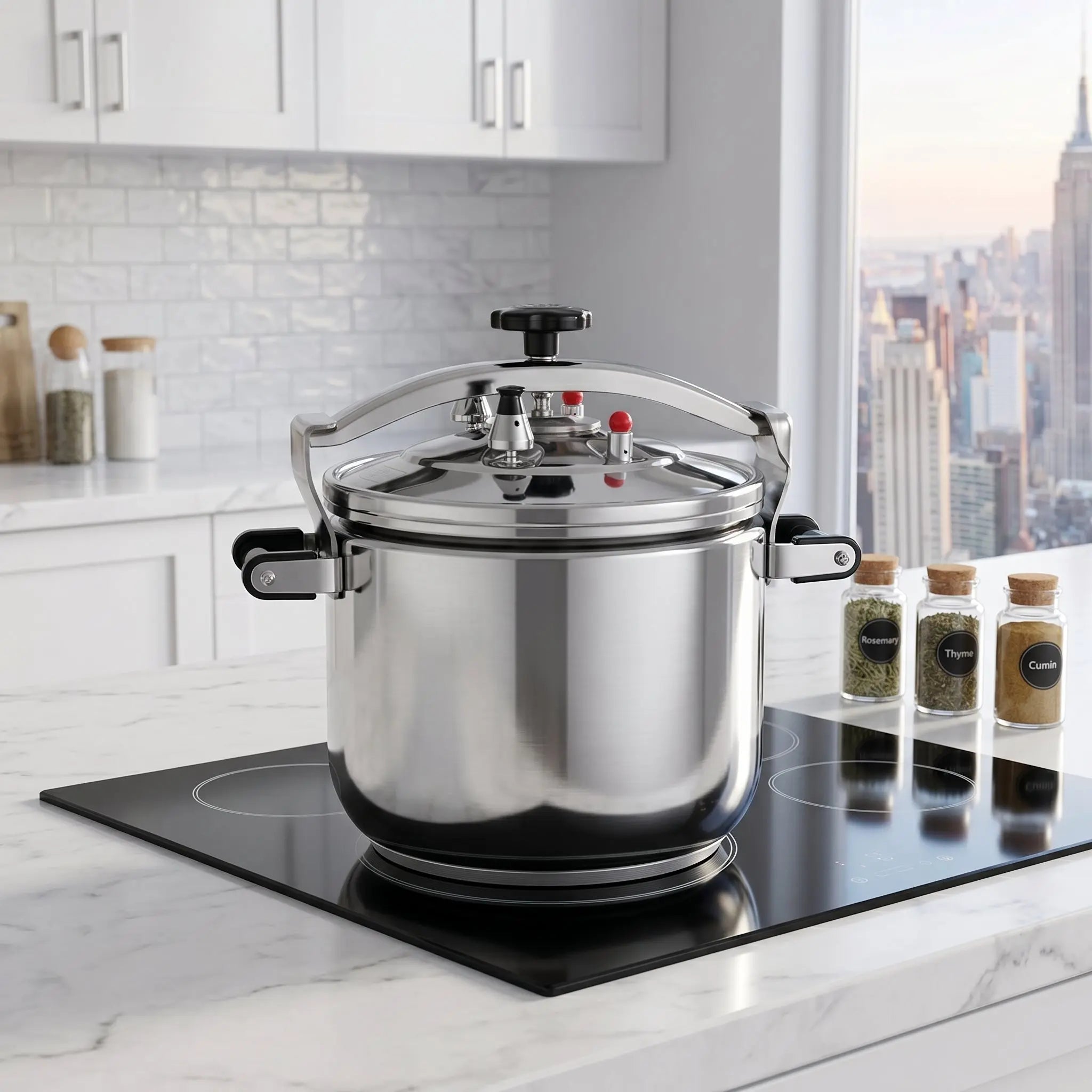 Heavy Duty Commercial Pressure Cooker 30L Stainless Steel Explosion-proof Composite Bottom Large Size Korea USA Australia