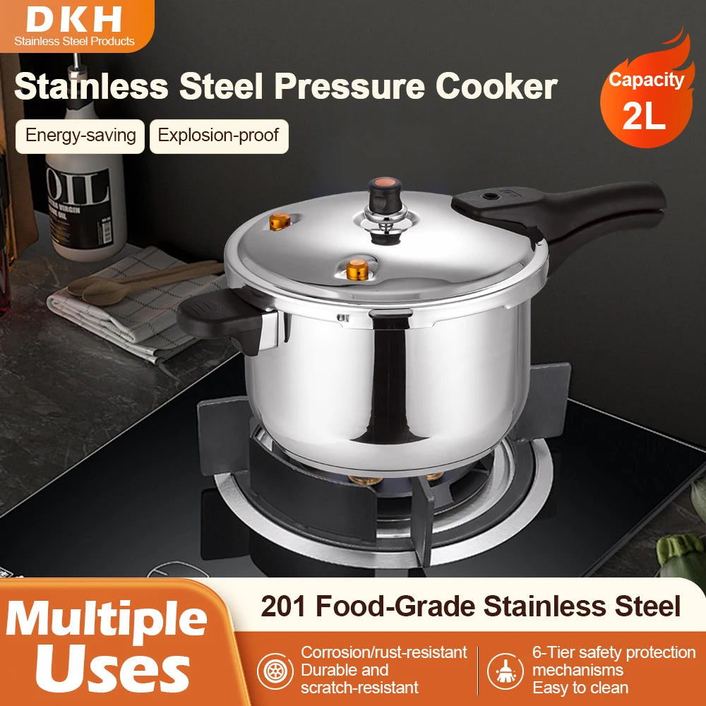 Liantong 2L Stainless Steel Mini Pressure Cooker CE Certified Explosion-Proof Fast Cooking Energy-Saving Rice & Food Cookware