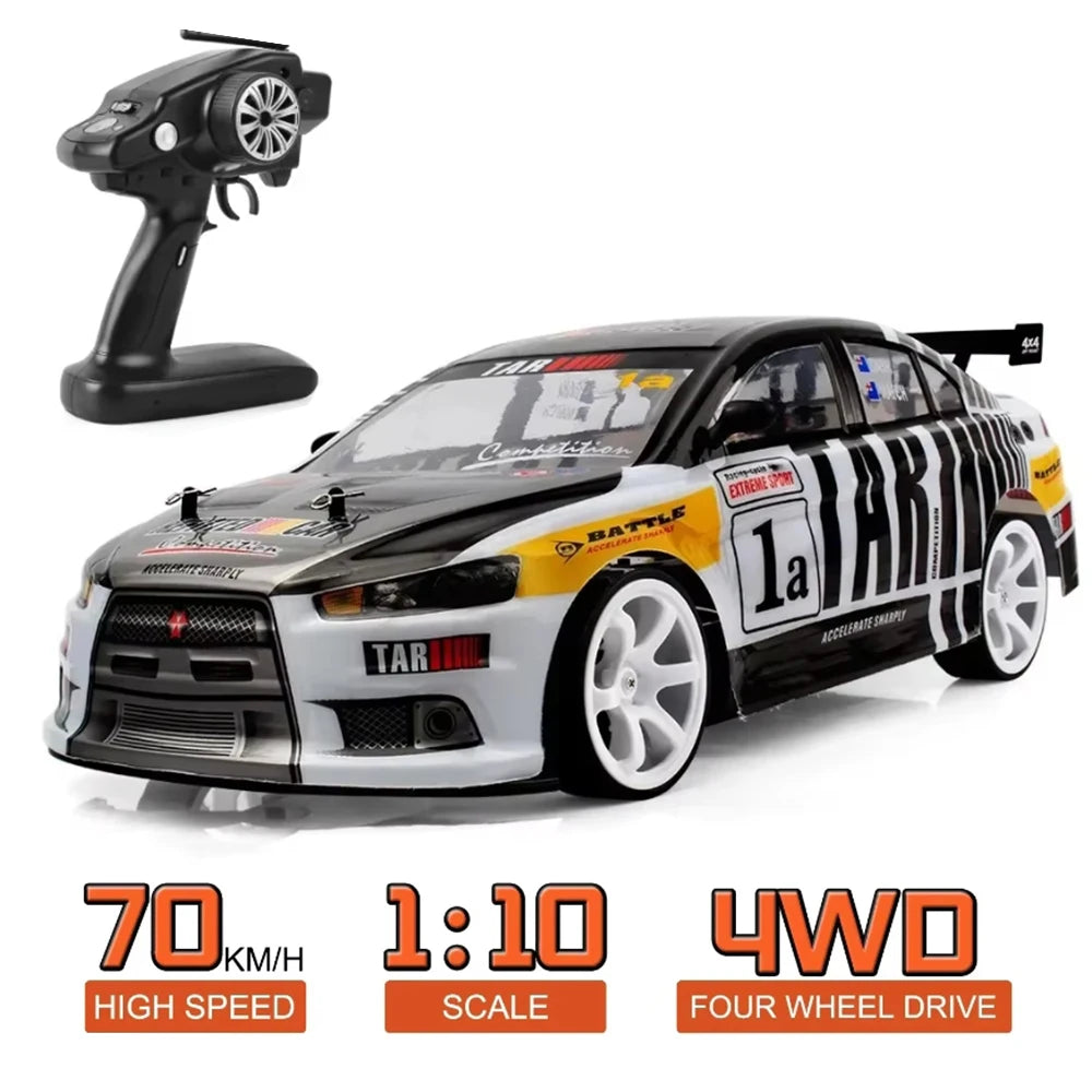 HOT 1:10 4wd 70km/H High Speed Drift Racing RC Car Simulation Gtr Car Toy Off-Road Rc Car Kids Toys