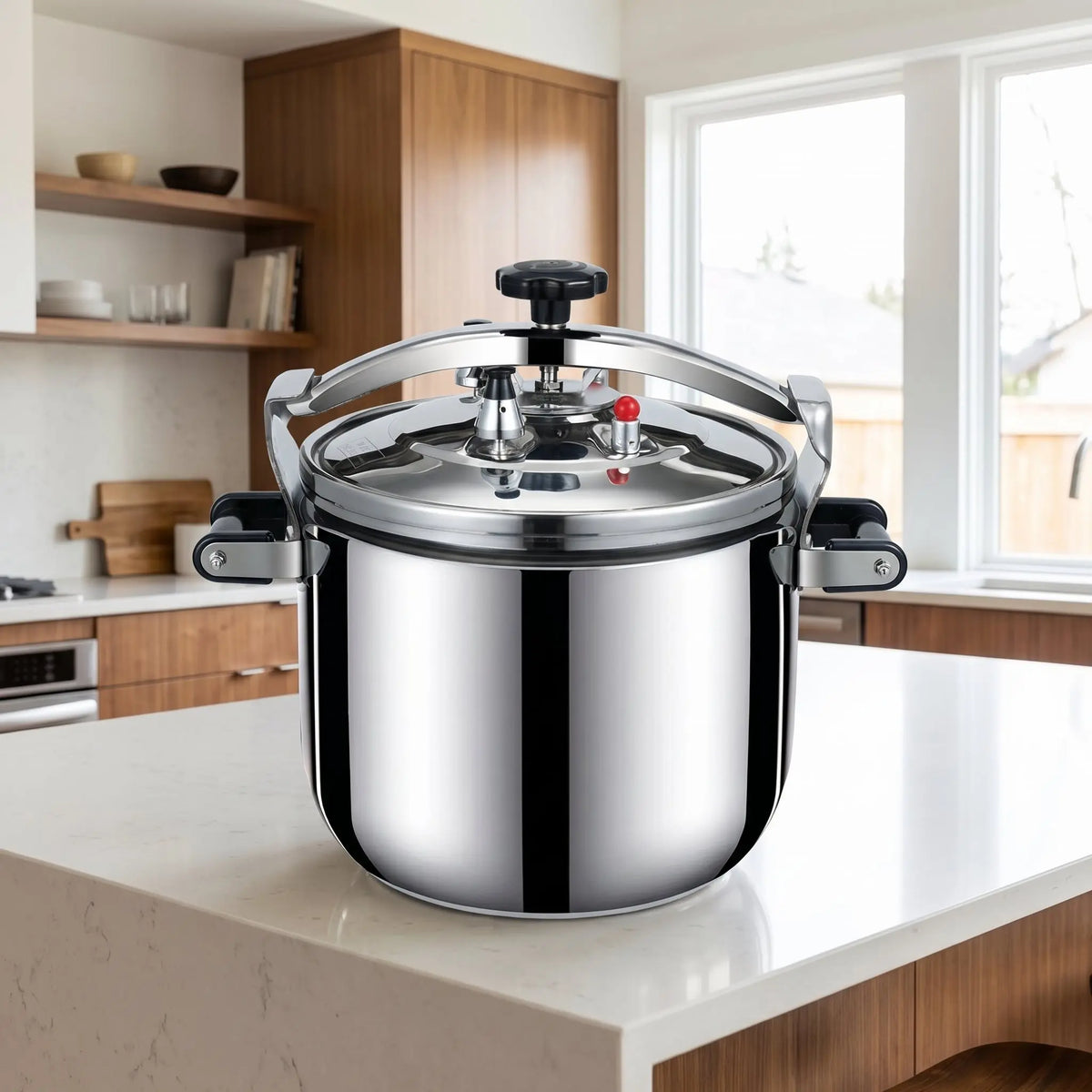 Heavy Duty Commercial Pressure Cooker 30L Stainless Steel Explosion-proof Composite Bottom Large Size Korea USA Australia