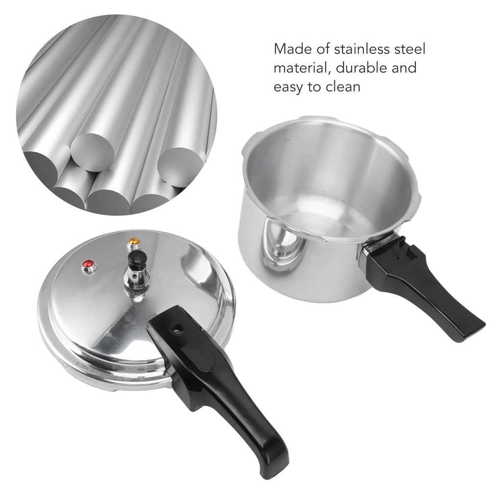 Aluminium Alloy Mini Pressure Cooker 3 Liter Aluminium Alloy Pressure Cooker 18cm Bottom 3L Mini Pressure Cooker for Gas Stove