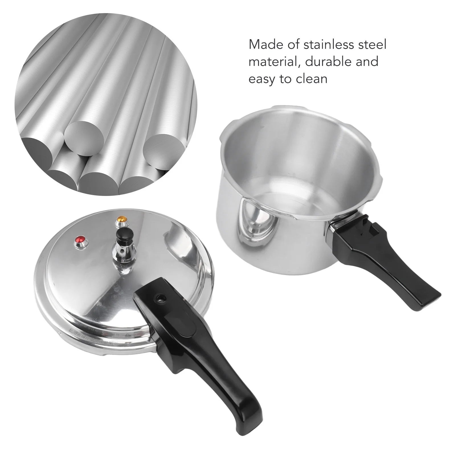 Aluminium Alloy Mini Pressure Cooker 3 Liter Aluminium Alloy Pressure Cooker 18cm Bottom 3L Mini Pressure Cooker for Gas Stove