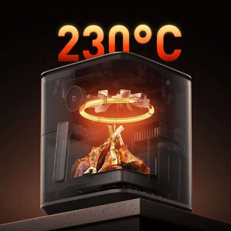XIAOMI MIJIA Electric Air Fryer N1 5L Oil-Free Automatic Convection Oven with Far Infrared Heating 1200W for Healthy Frying