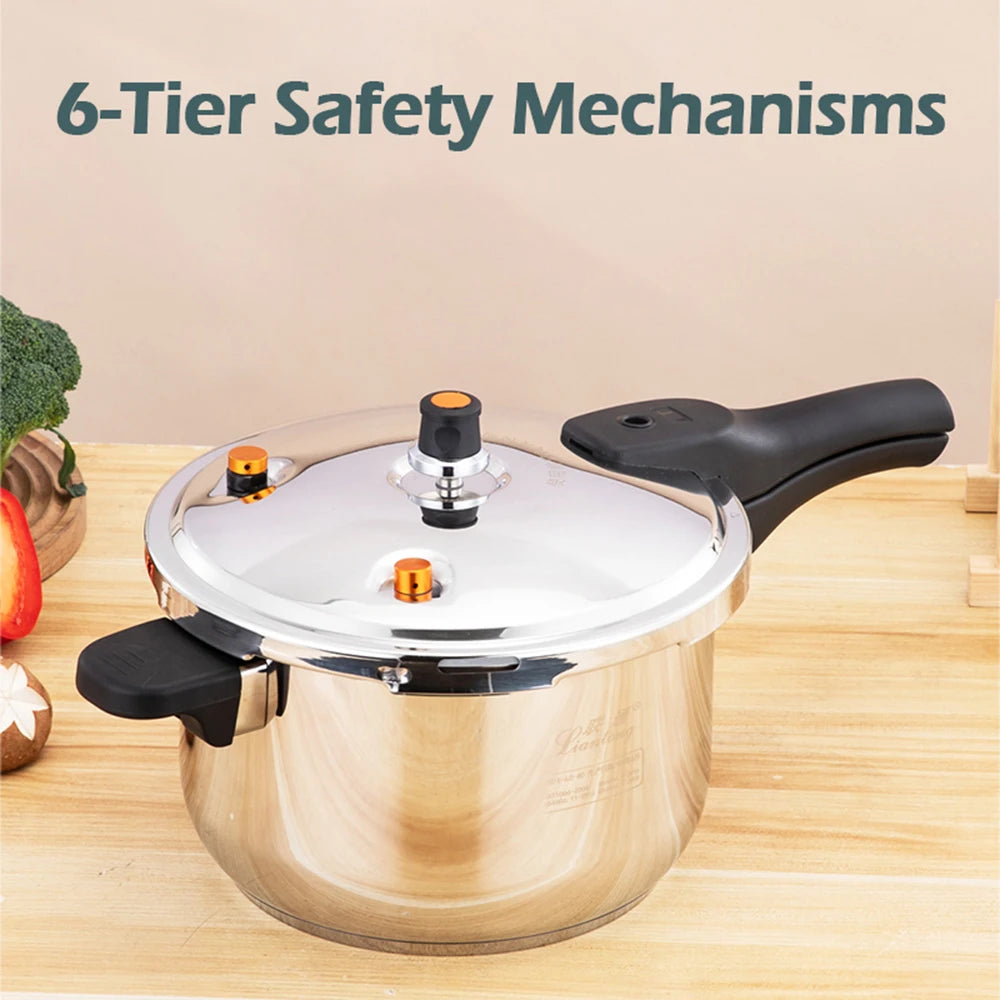 Liantong 2L Stainless Steel Mini Pressure Cooker CE Certified Explosion-Proof Fast Cooking Energy-Saving Rice & Food Cookware