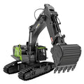 HUINA 1593 1/14 RC Excavator Truck Alloy 2.4GHz Radio Controlled Car 22 Channel Construction Vehicle Sound Toys for Boys Gifts