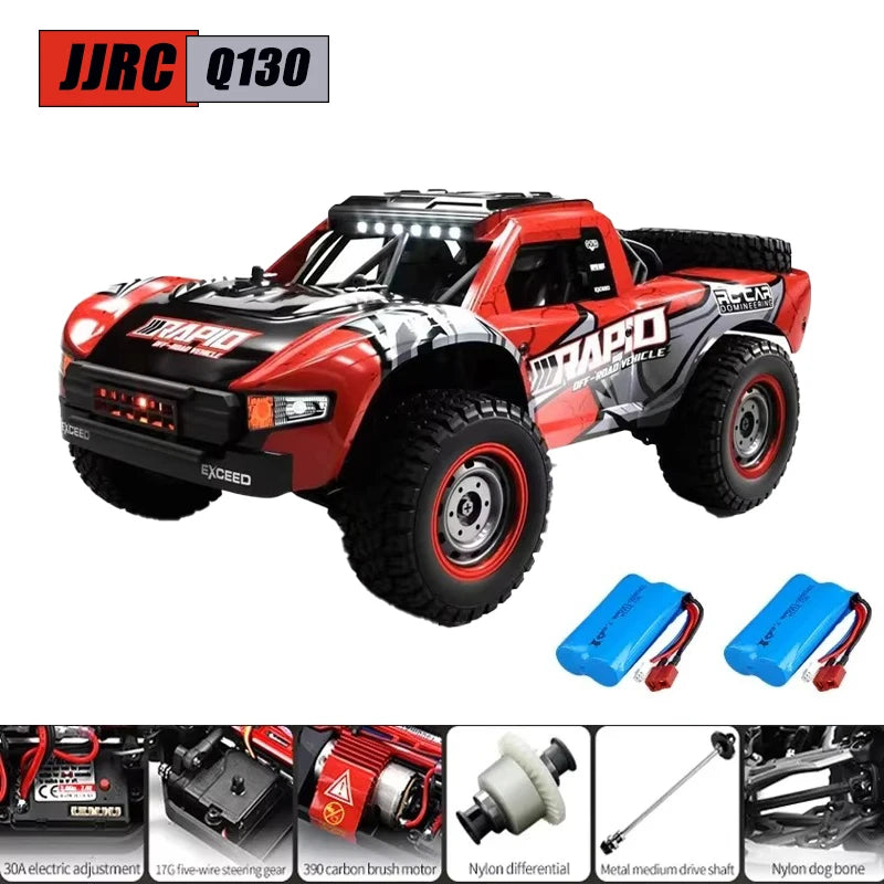 JJRC Q130 1:16 70KM/H 4WD RC Car with Light Brushless Motor Remote Control Cars High Speed Drift Monster Truck Adults Kids Toys