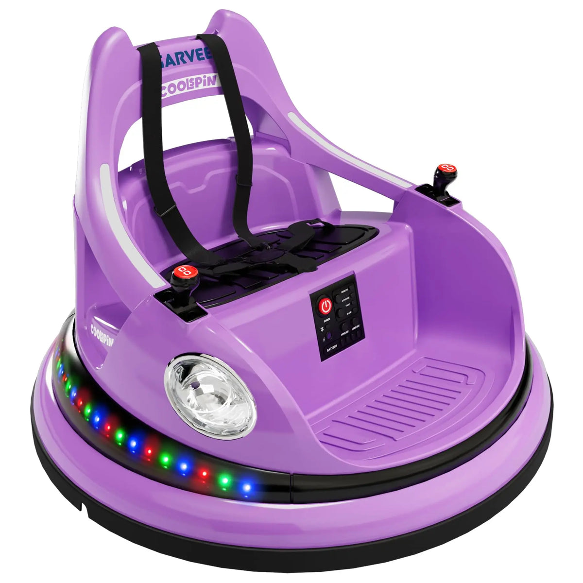 12V Kids Electric Bumper Car Ride On Toy With Parent Remote, 360° Spin, 2 Speeds, Lights Music, Indoor Outdoor Birthday Gift